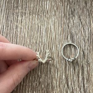 💫 Lot de deux bagues en argent